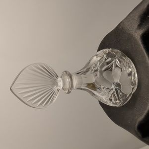 Crystal Princess House EMPTY Perfume bottle w/stopper.Sticker attached. Like new